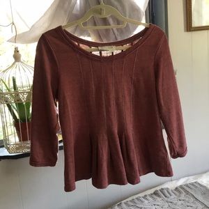 Anthropology Sweatshirt Blouse